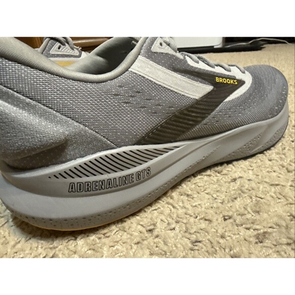 Size 14 Brooks Adrenaline GTS 24 Alloy Gold Fusion NIB NEW men Running Gray